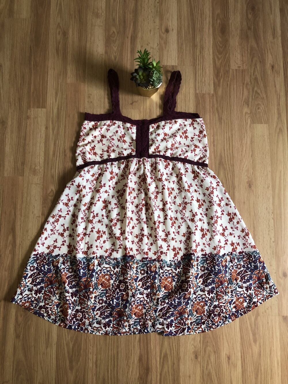 House of Harlow 1960 Women's Sleeveless Floral Mini Dress Size MED